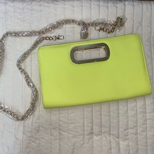 Lime green clutch